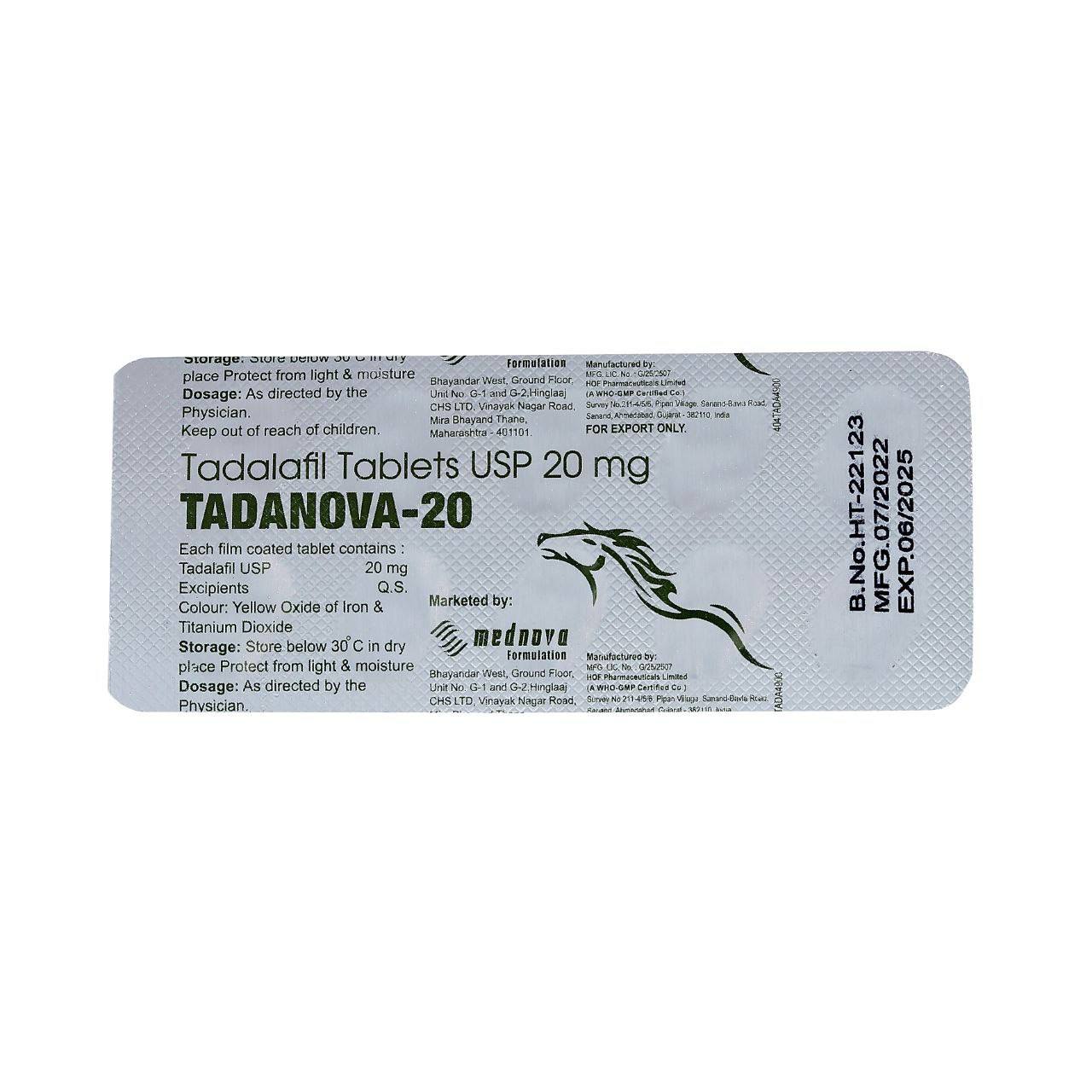 Tadanova 20mg Gift