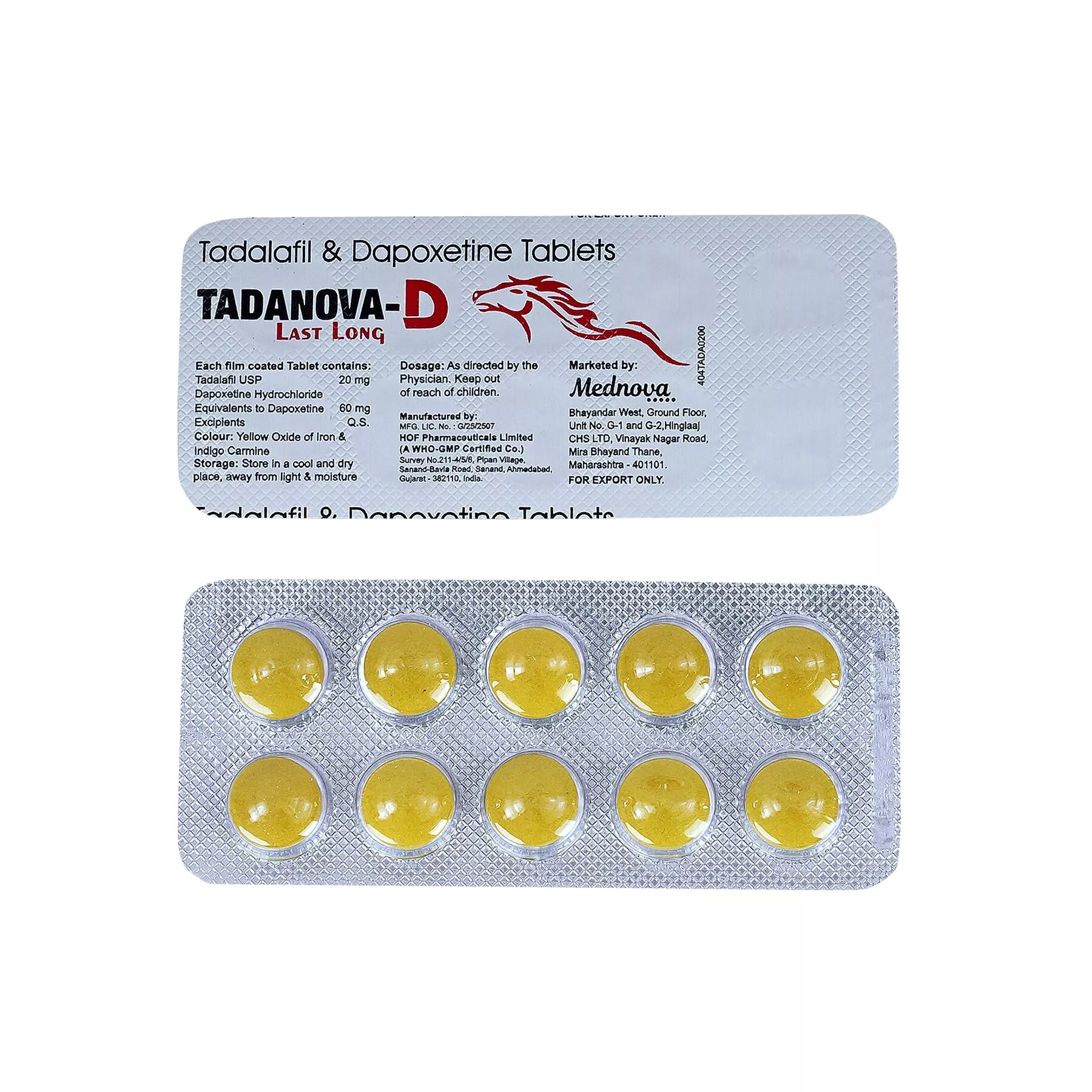 Tadanova D 20/60mg